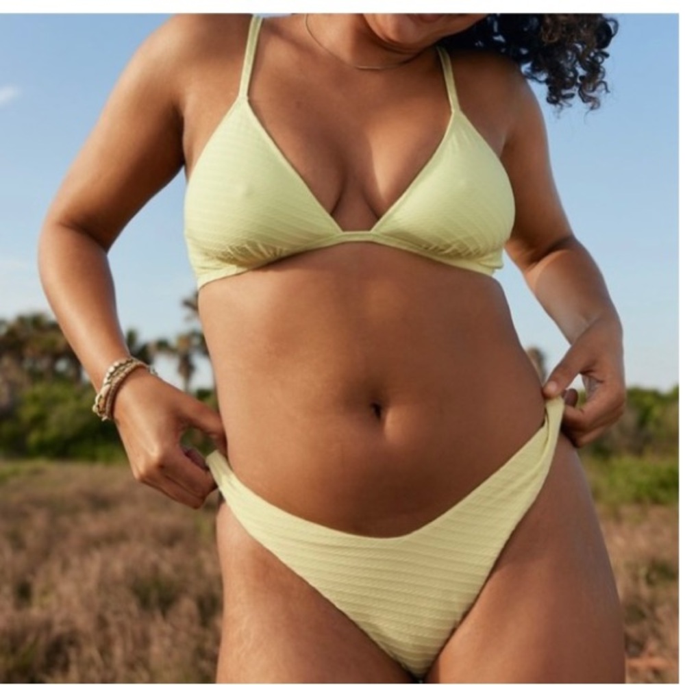 Aerie high leg cheeky bikini